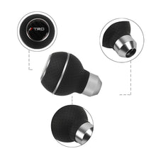 Load image into Gallery viewer, Brand New Universal Leather TRD Silver &amp; Black Ball Manual Car Gear Shift Knob MT Manual Shifter M8 M10 M12
