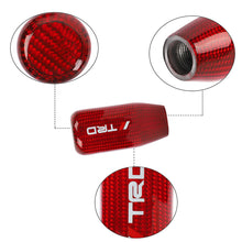 Load image into Gallery viewer, Brand New Universal V5 TRD Red Real Carbon Fiber Car Gear Stick Shift Knob For MT Manual M12 M10 M8