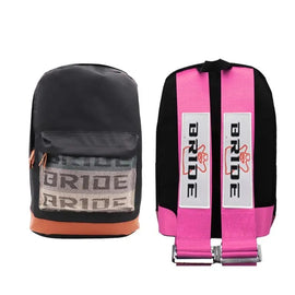 Brand New JDM Bride Racing Pink Harness Adjustable Shoulder Strap Backpack