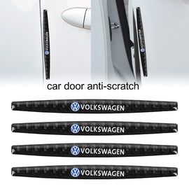 Brand New 4PCS Volkswagen Real Carbon Fiber Anti Scratch Badge Car Door Handle Cover Trim