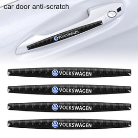 Brand New 4PCS Volkswagen Real Carbon Fiber Anti Scratch Badge Car Door Handle Cover Trim