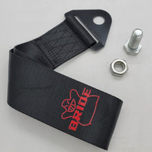 Load image into Gallery viewer, Brand New Bride High Strength Black Tow Towing Strap Hook For Front / REAR BUMPER JDM