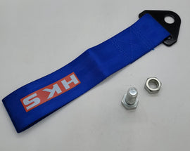Brand New HKS High Strength Blue Tow Towing Strap Hook For Front / REAR BUMPER JDM