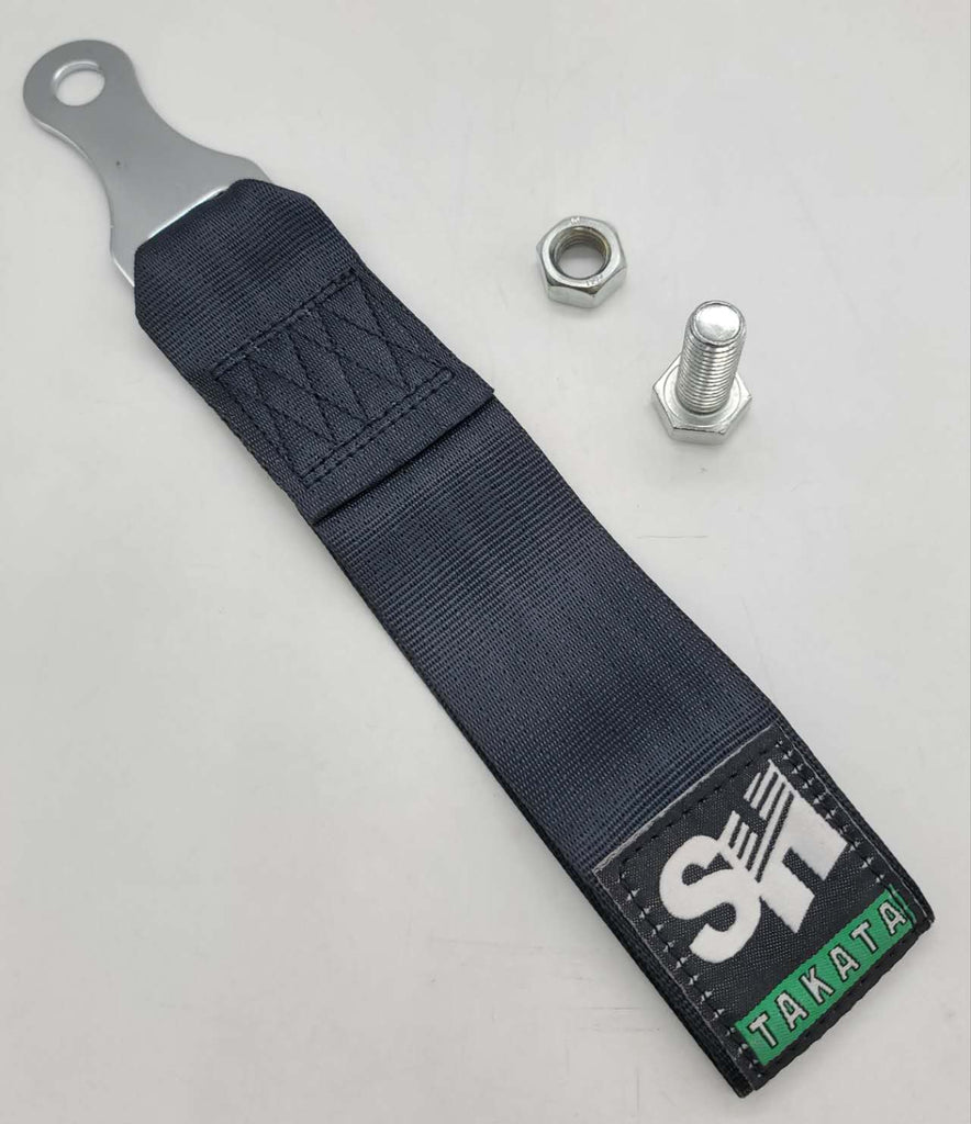 Brand New Takata Speed Hunter High Strength Black Tow Towing Strap Hook For Front / REAR BUMPER JDM