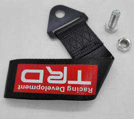 Brand New TRD High Strength Black Tow Towing Strap Hook For Front / REAR BUMPER JDM