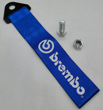 Load image into Gallery viewer, Brand New Brembo High Strength Blue Tow Towing Strap Hook For Front / REAR BUMPER JDM