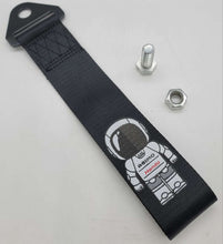 Load image into Gallery viewer, Brand New Asimo High Strength Black Tow Towing Strap Hook For Front / REAR BUMPER JDM