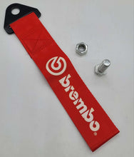 Load image into Gallery viewer, Brand New Brembo High Strength Red Tow Towing Strap Hook For Front / REAR BUMPER JDM