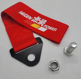 Brand New Mugen Power Race High Strength Red Tow Towing Strap Hook For Front / REAR BUMPER JDM