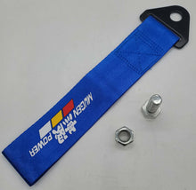 Load image into Gallery viewer, Brand New Mugen Power Race High Strength Blue Tow Towing Strap Hook For Front / REAR BUMPER JDM