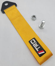 Load image into Gallery viewer, Brand New TRD High Strength Gold Tow Towing Strap Hook For Front / REAR BUMPER JDM