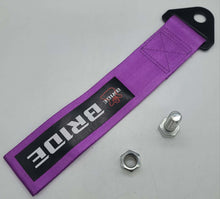 Load image into Gallery viewer, Brand New Bride High Strength Purple Tow Towing Strap Hook For Front / REAR BUMPER JDM
