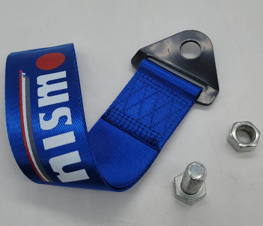 Brand New Nismo High Strength Blue Tow Towing Strap Hook For Front / REAR BUMPER JDM
