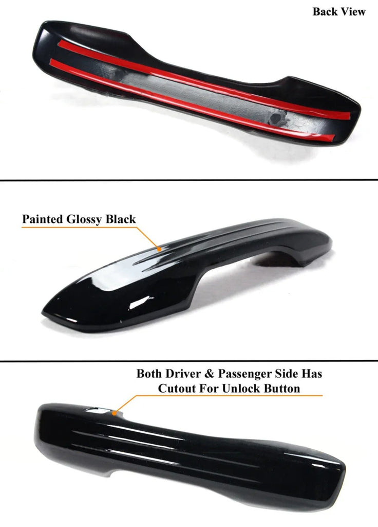 BRAND NEW 4PCS 2022-2023 Honda Civic Gloss Black Door Handle Cover Trim Overlay Cap Kit