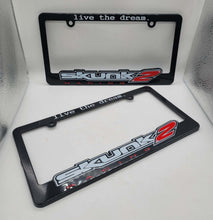 Load image into Gallery viewer, Brand New Universal 2PCS SKUNK2 ABS Plastic Black License Plate Frame Cover
