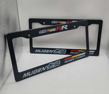 Load image into Gallery viewer, Brand New Universal 2PCS MUGEN RR ABS Plastic Black License Plate Frame Cover