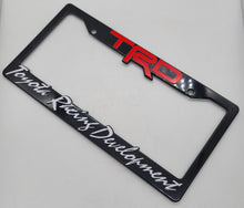 Load image into Gallery viewer, Brand New Universal 1PCS TRD ABS Plastic Black License Plate Frame Cover