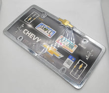 Load image into Gallery viewer, BRAND NEW Official Licensed Product Cruiser Accessories License Plate Frame Chevrolet Logo Chrome (10437) License Pate Frame