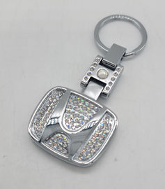 Brand New Honda Car Keychain Keyring Emblem Logo Crystal Metal Accessories Gift
