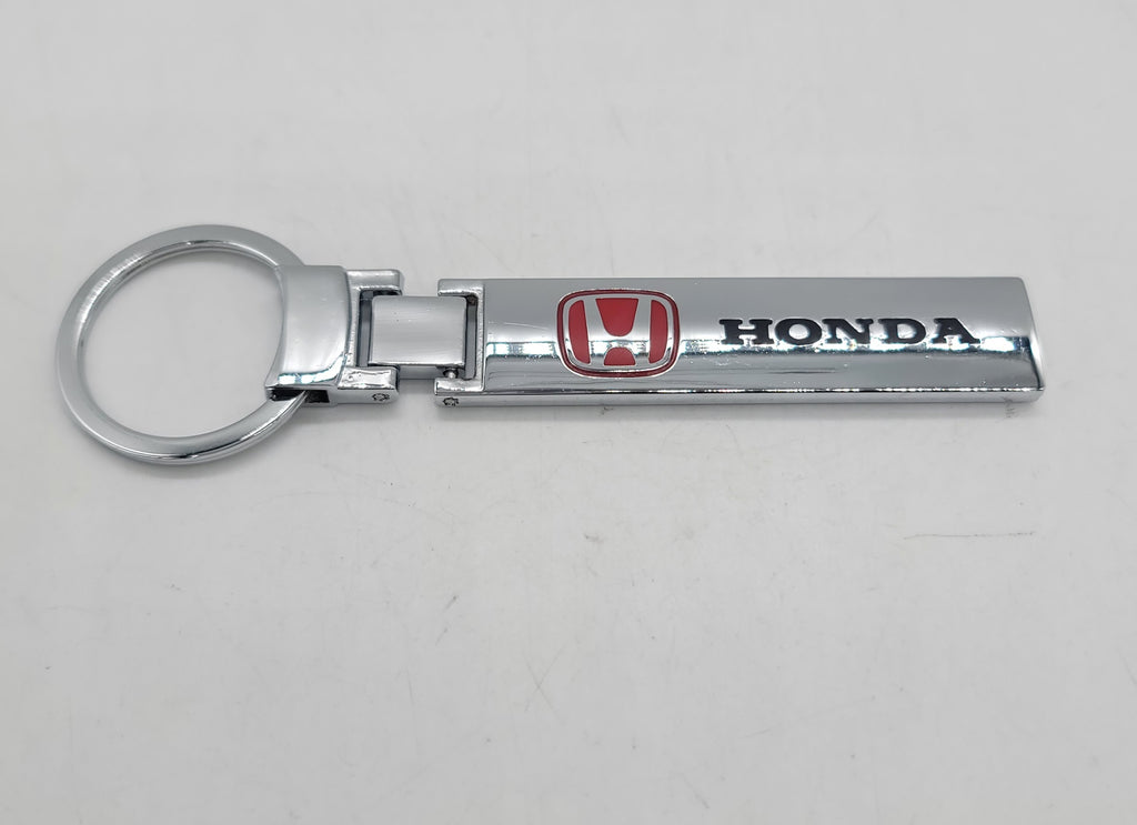 Brand New Honda Alloy Chrome Car Home Keychain Ring Decoration Gift Emblem Sport