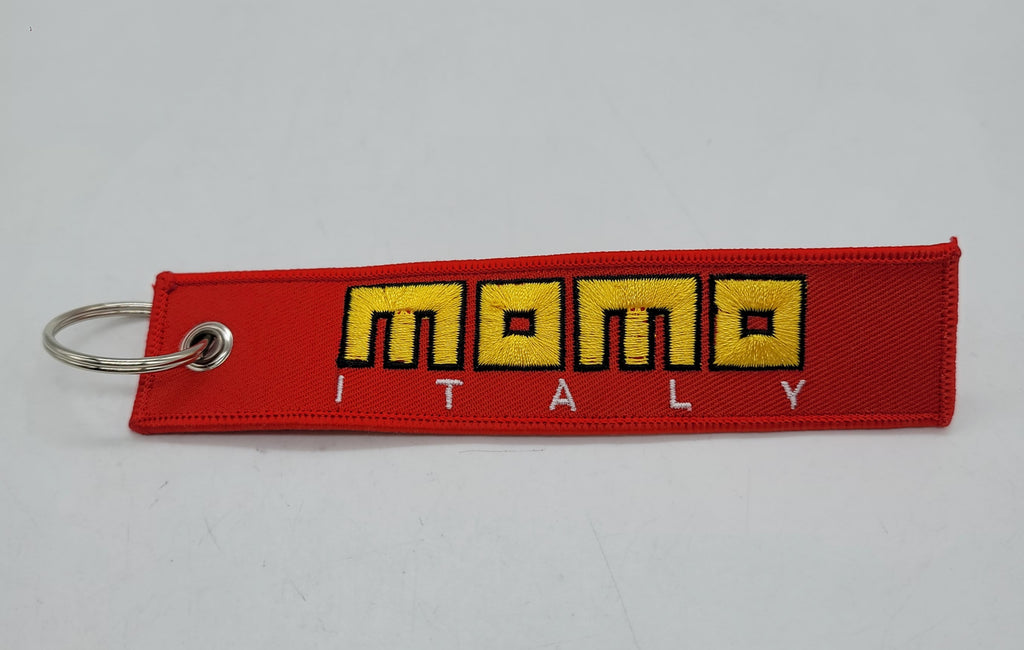 BRAND NEW JDM MOMO RED DOUBLE SIDE Racing Cell Holders Keychain Universal