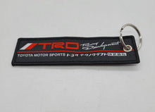 Load image into Gallery viewer, BRAND NEW TRD Black DOUBLE SIDE Racing Cell Holders Keychain Universal