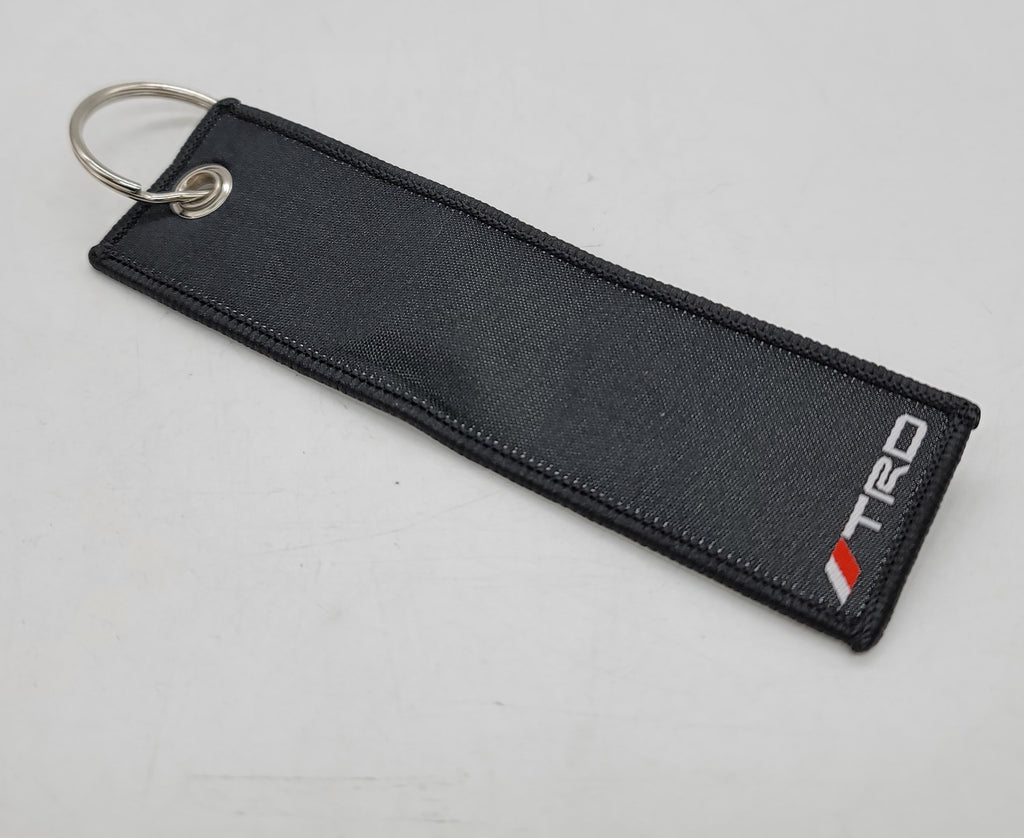 BRAND NEW TRD Black DOUBLE SIDE Racing Cell Holders Keychain Universal