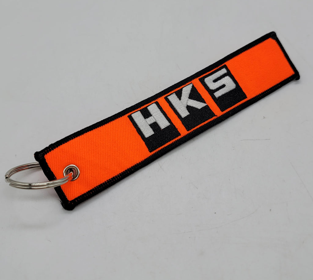 BRAND NEW HKS DOUBLE SIDE Racing Cell Holders Keychain Universal
