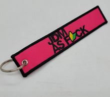 Load image into Gallery viewer, BRAND NEW JDM AS FCK PINK DOUBLE SIDE Racing Cell Holders Keychain Universal