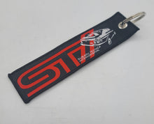 Load image into Gallery viewer, BRAND NEW STI SUBARU Black DOUBLE SIDE Racing Cell Holders Keychain Universal