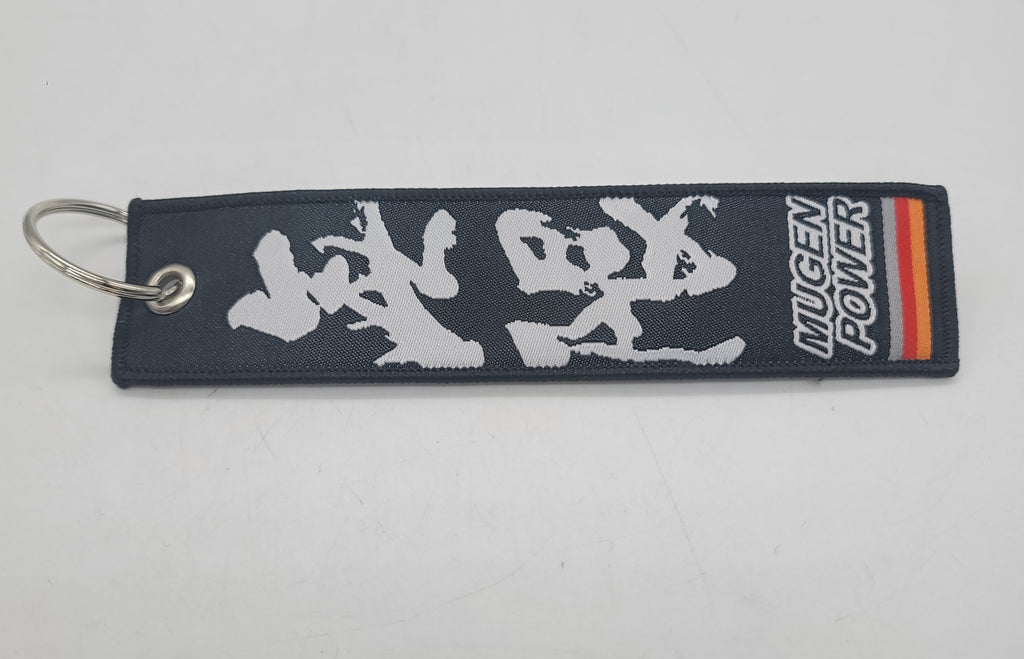 BRAND NEW MUGEN POWER FREED HONDA Black DOUBLE SIDE Racing Cell Holders Keychain Universal