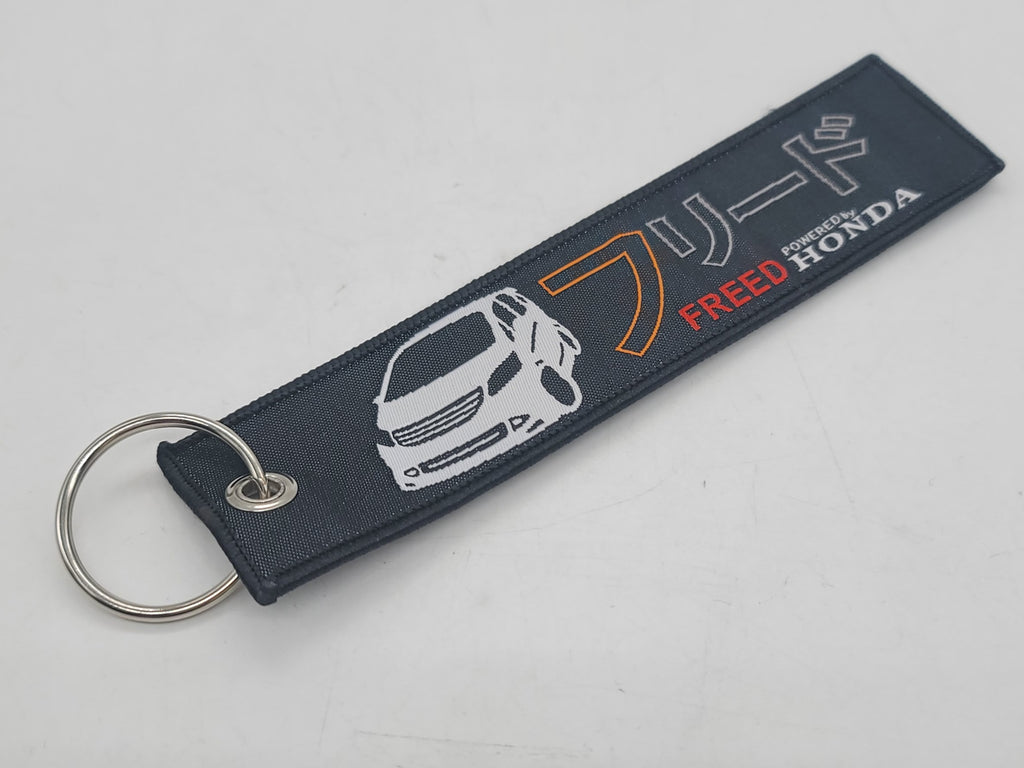 BRAND NEW MUGEN POWER FREED HONDA Black DOUBLE SIDE Racing Cell Holders Keychain Universal