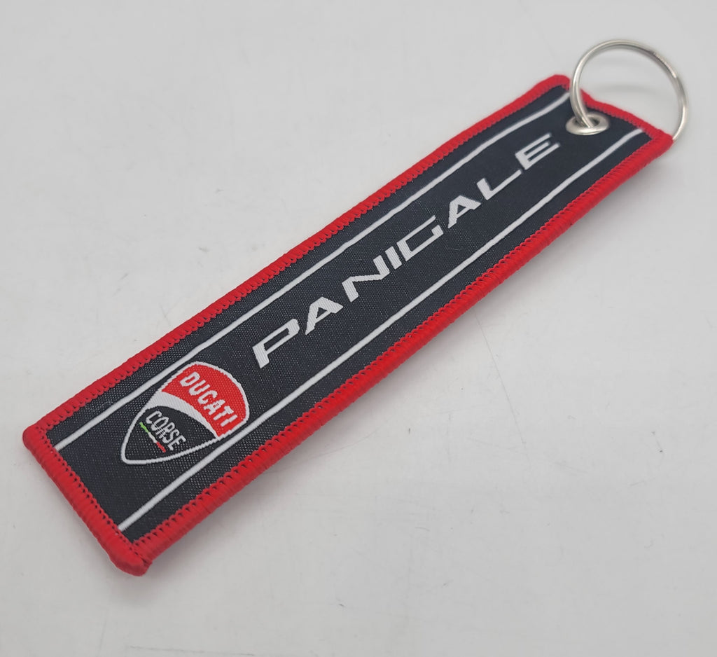 BRAND NEW DUCATI CORSE Black DOUBLE SIDE Racing Cell Holders Keychain Universal