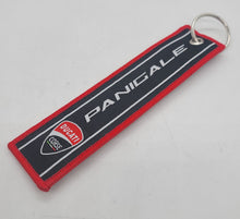 Load image into Gallery viewer, BRAND NEW DUCATI CORSE Black DOUBLE SIDE Racing Cell Holders Keychain Universal