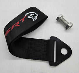 Brand New SRT High Strength Black Tow Towing Strap Hook For Front / REAR BUMPER JDM