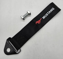 Load image into Gallery viewer, Brand New Mustang High Strength Black Tow Towing Strap Hook For Front / REAR BUMPER JDM