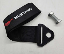 Load image into Gallery viewer, Brand New Mustang High Strength Black Tow Towing Strap Hook For Front / REAR BUMPER JDM