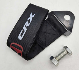 Brand New CRX High Strength Black Tow Towing Strap Hook For Front / REAR BUMPER JDM