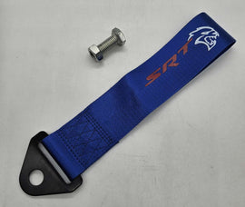 Brand New SRT High Strength Blue Tow Towing Strap Hook For Front / REAR BUMPER JDM