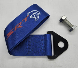 Brand New SRT High Strength Blue Tow Towing Strap Hook For Front / REAR BUMPER JDM