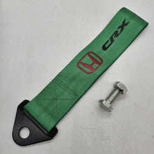 Load image into Gallery viewer, Brand New CRX High Strength Green Tow Towing Strap Hook For Front / REAR BUMPER JDM