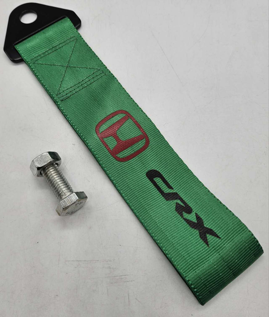 Brand New CRX High Strength Green Tow Towing Strap Hook For Front / REAR BUMPER JDM