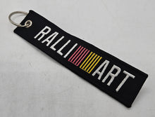 Load image into Gallery viewer, BRAND NEW RALLIART RACING BLACK DOUBLE SIDE Racing Cell Holders Keychain Universal