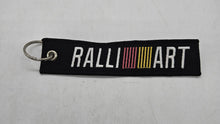 Load image into Gallery viewer, BRAND NEW RALLIART RACING BLACK DOUBLE SIDE Racing Cell Holders Keychain Universal