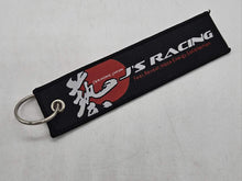 Load image into Gallery viewer, BRAND NEW JDM J&#39;S RACING BLACK DOUBLE SIDE Racing Cell Holders Keychain Universal