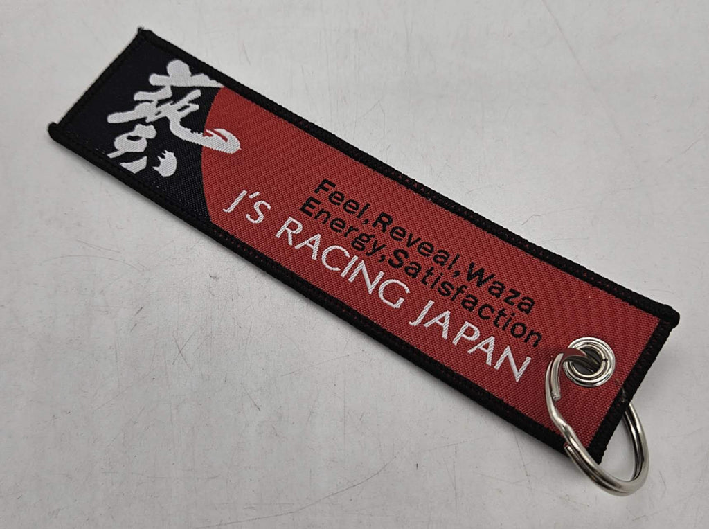 BRAND NEW JDM J'S RACING BLACK DOUBLE SIDE Racing Cell Holders Keychain Universal