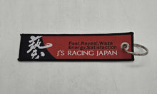 Load image into Gallery viewer, BRAND NEW JDM J&#39;S RACING BLACK DOUBLE SIDE Racing Cell Holders Keychain Universal