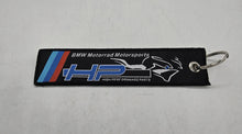 Load image into Gallery viewer, BRAND NEW BMW HP MOTORRAD RACING BLACK DOUBLE SIDE Racing Cell Holders Keychain Universal