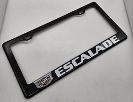 Brand New 1PCS ESCALADE 100% Real Carbon Fiber License Plate Frame Tag Cover Original 3K With Free Caps