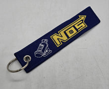 Load image into Gallery viewer, BRAND NEW JDM NOS BLUE DOUBLE SIDE Racing Cell Holders Keychain Universal